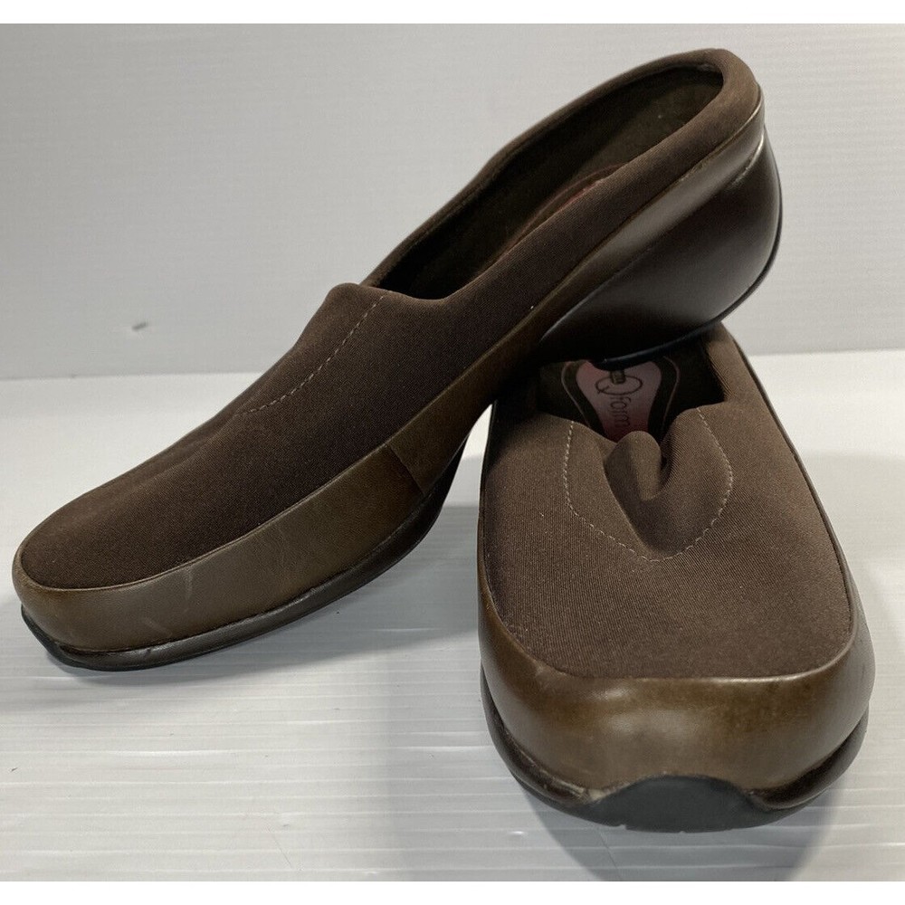 Merrell Spire Slides Q Form Performance Brown Stretch Fabric Womens Shoes 8.5